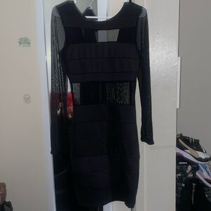 Black Mesh Dress . Women’s Size Medium